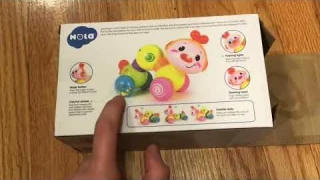 BABYFUNY Happy Wiggle Worm Unboxing and Review | Hola Caterpillar Crawling Toy