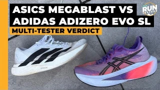 Asics Megablast vs Adidas Adizero Evo SL: Two of the best shoes of 2025 compared