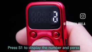 Electric Finger Tally Counter With LED Screen Battery rechargeable  Digital Tasbih Zikr Ring