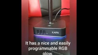 Hardware Review |The Kafri Programmable RGB Headphone Stand