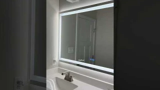 Mirror Makeover  Install Ft Amorho. #bathroommirror #ledmirror #bathroommakeover #home #shorts