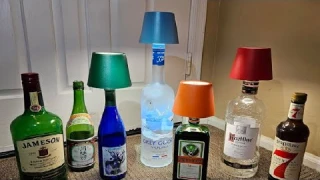 New Wireless Bottle Lamp, LED Bottle Lights for Liquor & Wine Bottles, Cordless Lampshade, Whiskey B