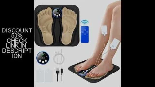 New 3D Electric EMS Foot Massager Pad With Remote, Smart Foldable Foot Muscle Stimulation Massage Ma