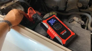 150 PSI Tire Inflator and 3000ma Jump Starter by GOOLOO