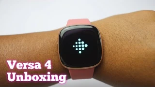 Fitbit Versa 4 Unboxing Copper Rose