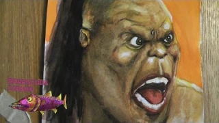 Goro - Mortal Kombat (watercolor speedpaint)