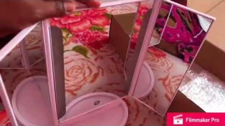Tri-fold Touch Screen Led Makeup Mirror || REVIEW💄💋💅🏽