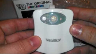 WEB SUN Motion Activated 8 Color Changing LED Toilet Night Light Review
