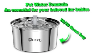BLUZZO Pet Water Fountain first look and review
