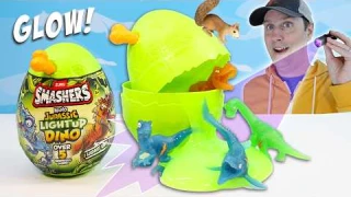 SMASHERS Nano Jurassic Light Up Glowing Dinosaur Collection Review