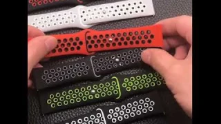 Two-color Round Hole Silicone Wrist Strap Watch Band for Fitbit Charge 3