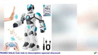 SucceBuy RC Robot Toys Mechanical Combat Police Early Education Intelligent Robot Electric Singing C