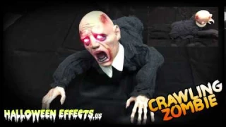 Crawling Zombie Animated Halloween Decoration