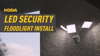 KODA Motion Activated LED Security Floodlight Installation | LM030022
