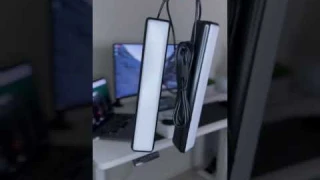 New Govee LED light bars for my desk setup #desksetup #homeoffice #productivity #workfromhome #tech