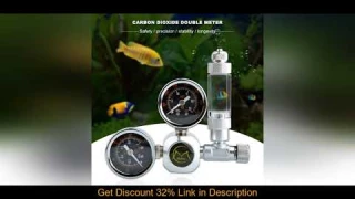 Review Dual Gauge Aquarium CO2 Regulator with Solenoid Check Valve Bubble Bubble Counter W21.8 EU P