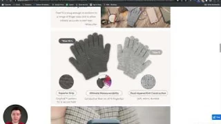 ASIN Review: Moshi Digits Winter Touchscreen Gloves, Warm Knit Gloves with 3 Size:S/M/L - Amazon FBA