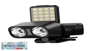 Ultra Bright LED Clip Head Torch Cap Light Rechargeable Sensor Headlamp Waterproof Review