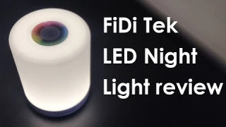 Fidi Tek Wireless LED Chargeable Night Light/Table lamp Review