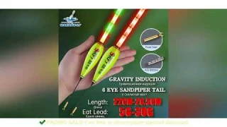 New Rock Fishing Float Electronic Night Light Gravity Sensing 6 Eyes Color Change And High Sensitivi