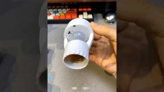 Motion sensor bulb holder #motionsensor #motionsensorlight #smartbulb @CreativeExposure