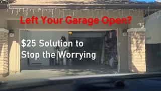 Did I Leave My Garage Door Open?  Garage Door Monitor Review.