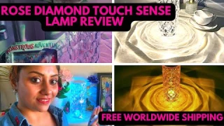 Rose Diamond Table LED Lamp Unboxing and full Review| Does it work? #ad