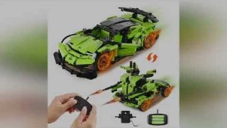SucceBuy 2-in-1 RC Car/Robot 461pcs Blocks Remote Control STEM DIY Children Building Toys APP Contro
