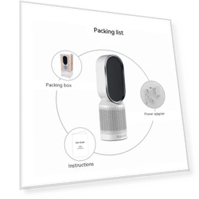 Intelligent Desktop Air Purifier with Negative Ion Technology — Air Ionizers