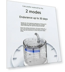 Wireless Charging Automatic Cat Water Dispenser with Filtration — Pet Hydration Solutions