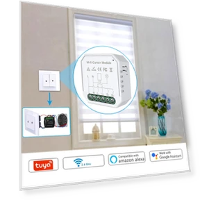 WiFi Intelligent Curtain Switch Module with Mobile App Control — Smart Home Modules, Tuya