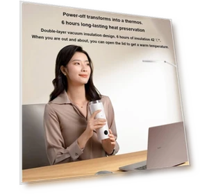 Smart Portable Electric Heating Cup with Temperature LED Display — Beverage Warmers, Xiaomi