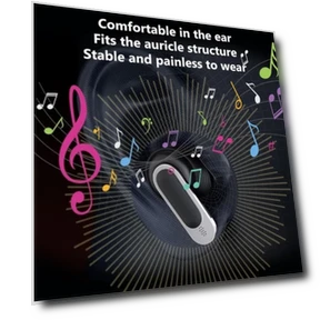 Smart LCD Touchscreen Bluetooth 5.3 Earbuds, Waterproof Wireless Sport Headphones — In-Ear Headphones, NONAME