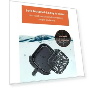 Smart Electric Air Fryer Oil-Free Non-stick Pan 5L — Air Fryers, Proscenic