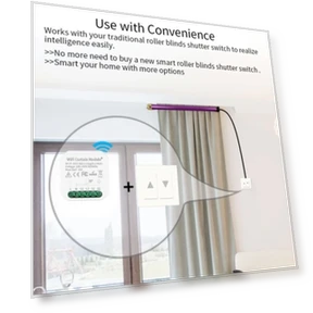 Smart Switch Controller for Curtains with WiFi, Countdown, and Timing Function — Smart Home Hubs & Controllers, NONAME
