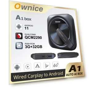 Android Auto Ai Box with 4G LTE, GPS, Split Screen Support — Car Accessories & Gadgets, Ownice