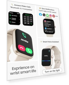 Smart Watch for Women with Alexa, Fitness Tracker, Heart Rate Monitor — Smartwatches, TOOBUR