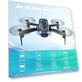 Mini Drone with Camera, 1080P HD Foldable Drone with Gravity Control — Drones
