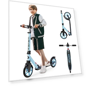 Foldable Kick Scooter with Adjustable Handlebar — Push Scooters, WAYPLUS