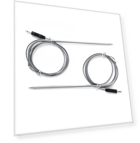 Digital Food Thermometer with Dual Probe Sensor Timer — Instant-Read