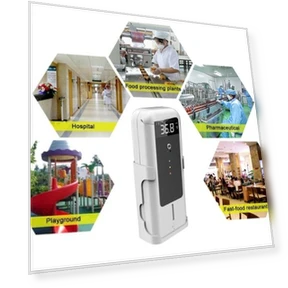 Infrared Thermometer and Automatic Infrared Sensor Sterilization Dispenser with Tripod Mount Holder — Temperature Measurement Devices