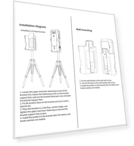 Infrared Thermometer with Automatic Sterilization Dispenser — Temperature Measurement Devices