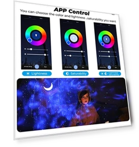Smart Star Projector Night Light — Home Theater Projectors, Tuya