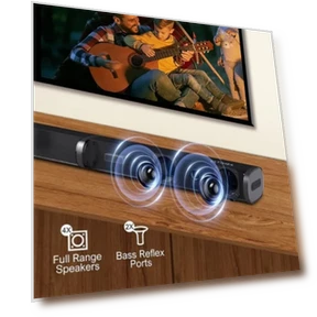 2.1 Wired Soundbar for TV Devices — Home Entertainment Systems, Ultimea