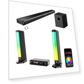 5.1 Soundbar with Smart APP Control and Dynamic Lighting Effects — Home Entertainment Systems, Ultimea