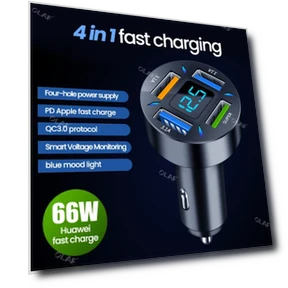 4-port car charger — Chargers