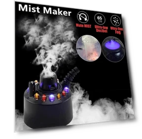 Upgrade 12 LED Light Color Change Ultrasonic Atomizer Water Fountain Pond Fog — Mister Foggers