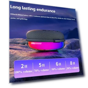 Mini Bluetooth Speaker with RGB Light — Portable Audio, EBS