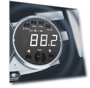 Multifunction Wireless Charger with Speaker, FM Radio, and Alarm Clock — Alarm