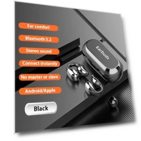 Wireless Ear Clip Bone Conduction Headphones — Over-Ear Headphones